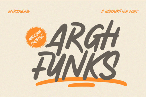 Arghfunks: The Craft-Friendly Display Font for Bold Product Design