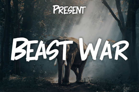 Beast War: Testing a Premium Script Font for Real Campaigns