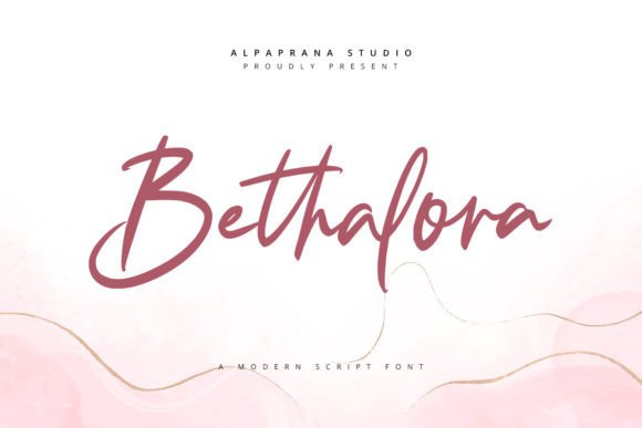 Bethalora: The Signature Script Font for Crafters and Makers