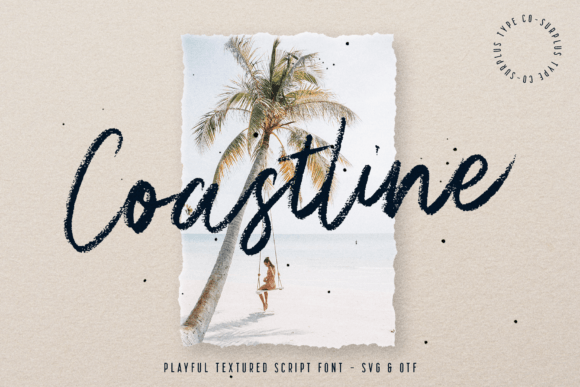 Coastline: A Textured Script Font for Editorial Warmth