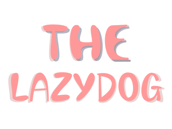 Crafting Beautiful Things with The Lazy Dog Font
