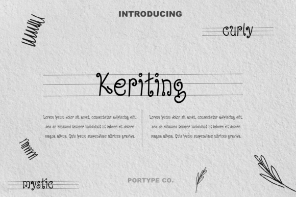 Keriting Font: A Playful Typeface for Creative Projects