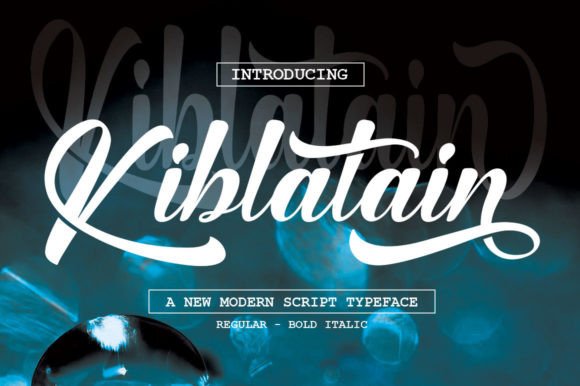 Kiblatain: An Editorial Font for Moment and Mood
