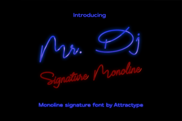 Mr Dj Monoline: The Campaign Font for Clearer Message Recognition