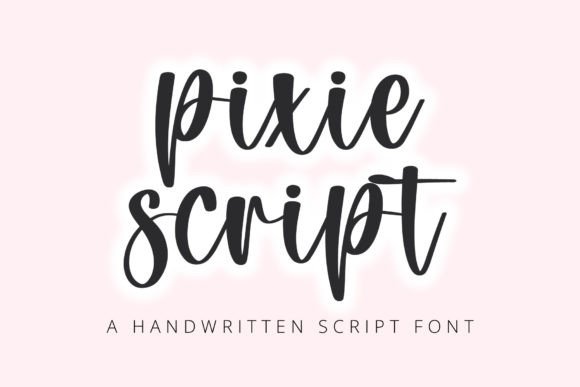 Pixie Script: A Handwritten Font for Brands Seeking Sweet Charm