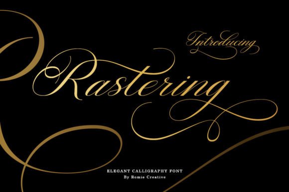 Rastering: The Elegant Script Font for Crafters & Creators