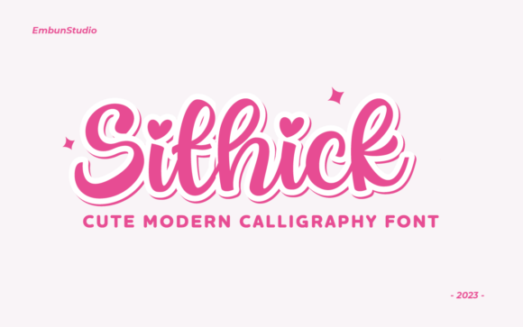 Sithick: A Modern Handwritten Font for Creative Campaigns